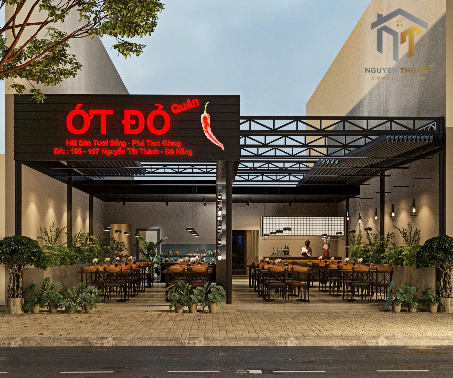 Nhà hàng Ớt đỏ – Không gian ẩm thực đậm chất hiện đại và tinh tế